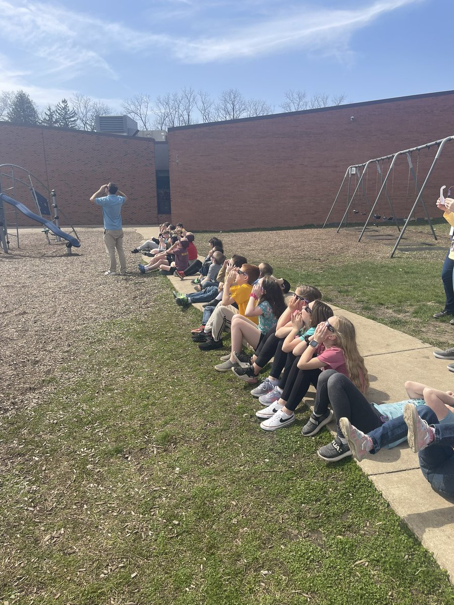 Totality Awesome Afternoon at Riverside Today! Our Students and Staff Engage with The Solar Eclipse! Powerful and Historic Day! #GoDutch