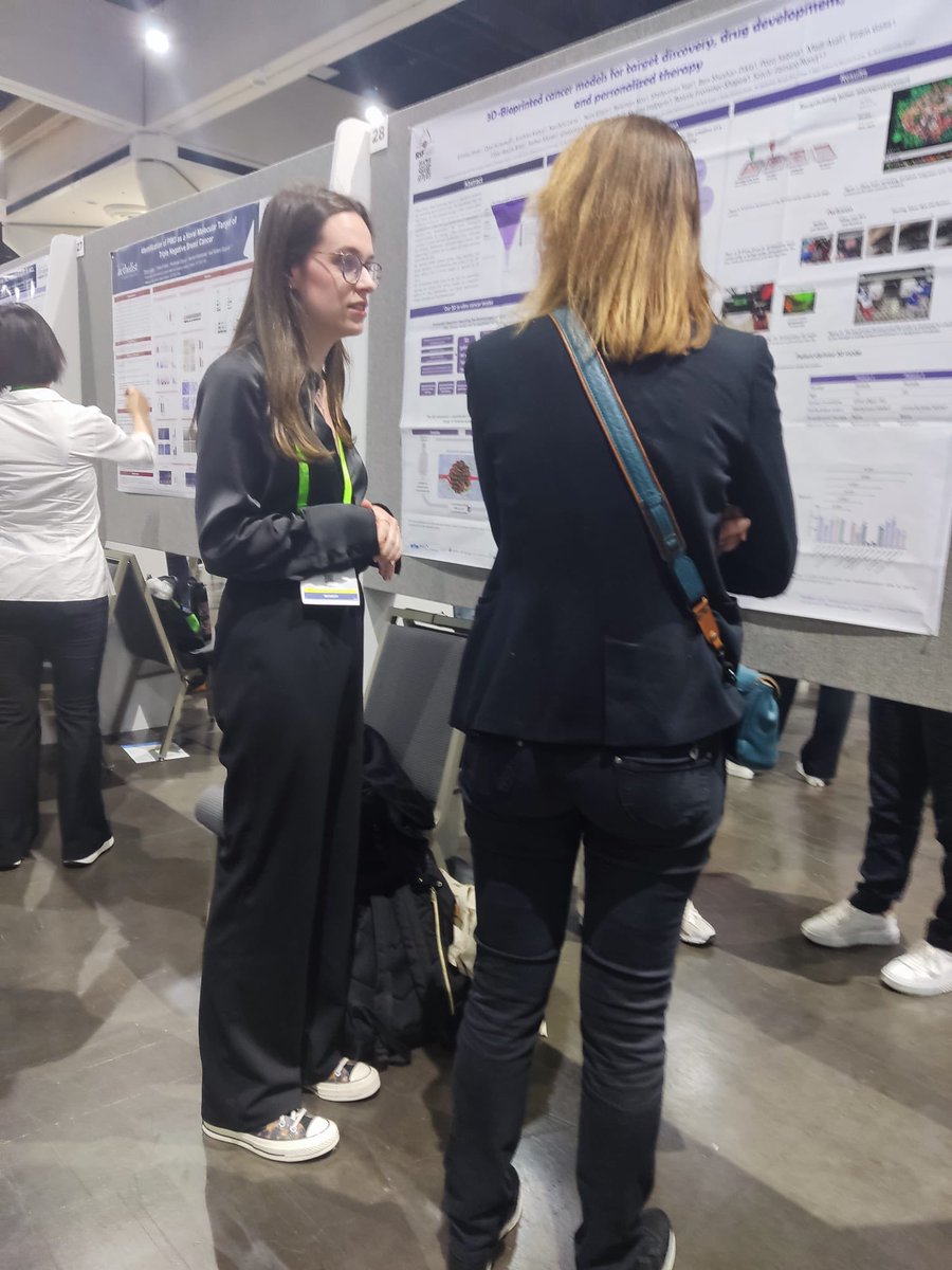 Great engagement around our poster presented by @anne_krinsky on 3D-bioprinting platform of clinical tumor models @AACR #AACR24