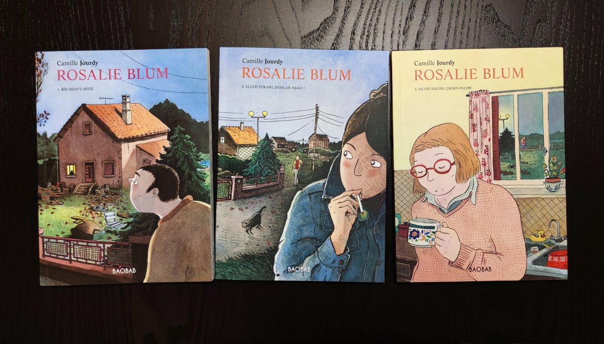 Son zamanlarda okuduğum en güzel şey oldu Camille Jourdy'nin Rosalie Blum üçlemesi. Hikayesi, çizimleri, hem ana hem yan karakterleri... hiçbiri için kusur bulamıyorum, her şeyiyle muhteşem. Kahkahalarla, hayretle, hayranlıkla okudum. Sabaha kadar övsem hakkını veremem.