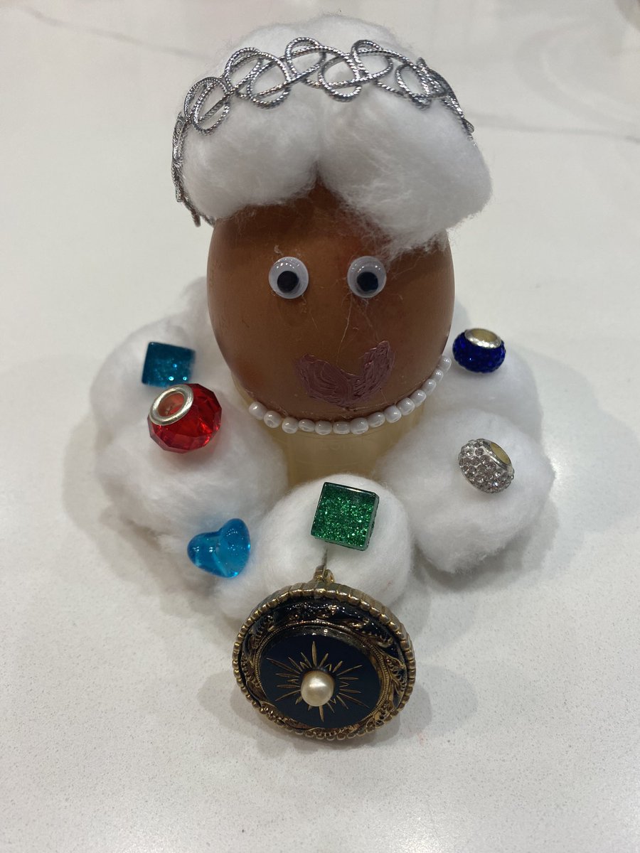 keridunning's tweet image. A late entry from Joshua for Hawking due to a busy Easter! Apologies your majesty we really haven’t done you justice at all 🤦🏻‍♀️🤣👑 @TASEHOUSE #thequeen