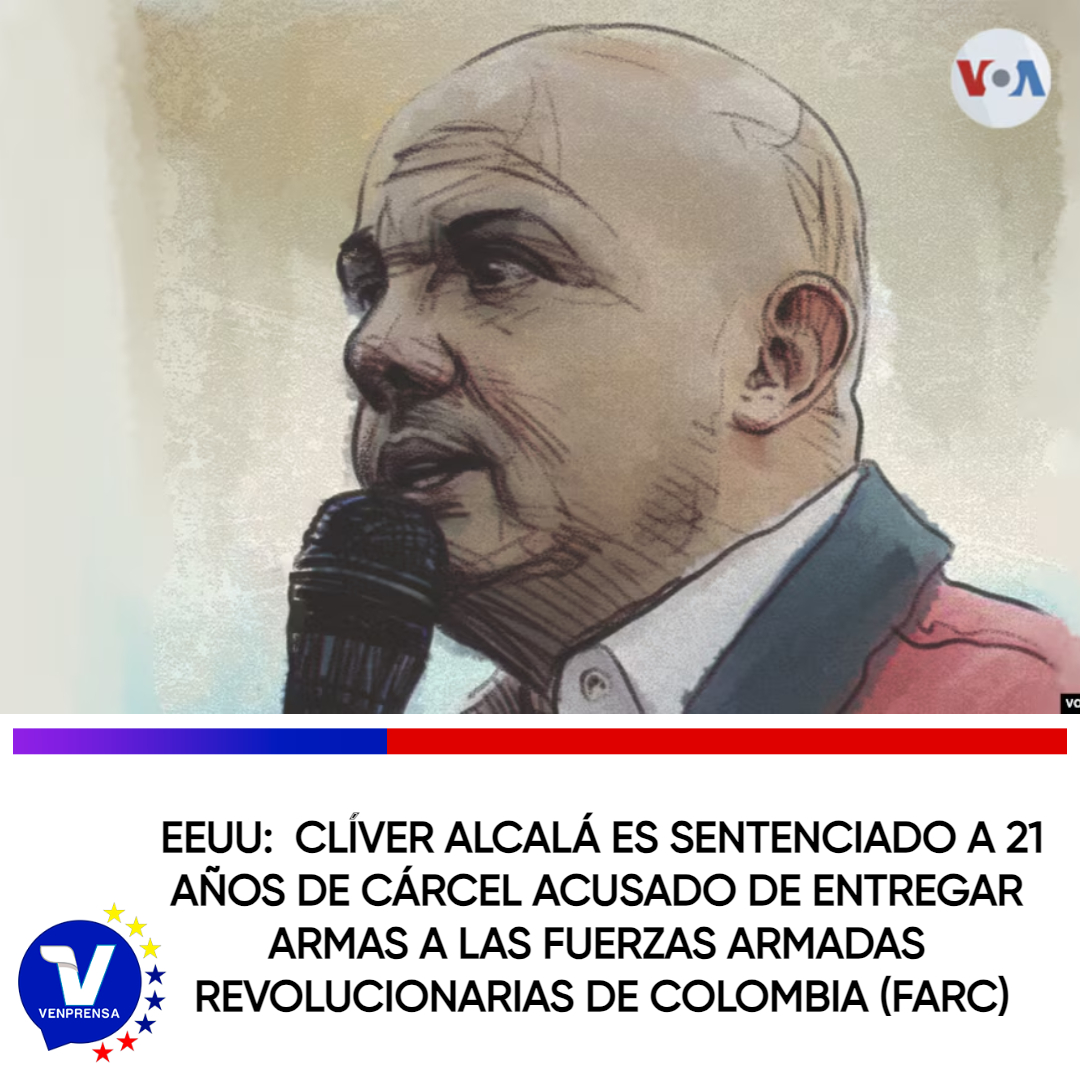 EEUU condena a más de 21 años de cárcel al Mayor General (R) venezolano, Clíver Alcalá Cordones

Acusado bajo cargos por suministro de armas a las FARC, que fueron suficientes para dictar la sentencia en una audiencia en el tribunal federal de Manhattan. #8Abr #VenprensaInforma