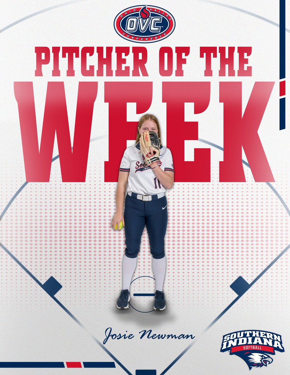 🥎🦅 @USISOFTBALL junior pitcher Josie Newman has been named @OVCSports Pitcher of the Week for the second time this season! 🔗 bit.ly/3PS6NLO #GoUSIEagles #OVCit