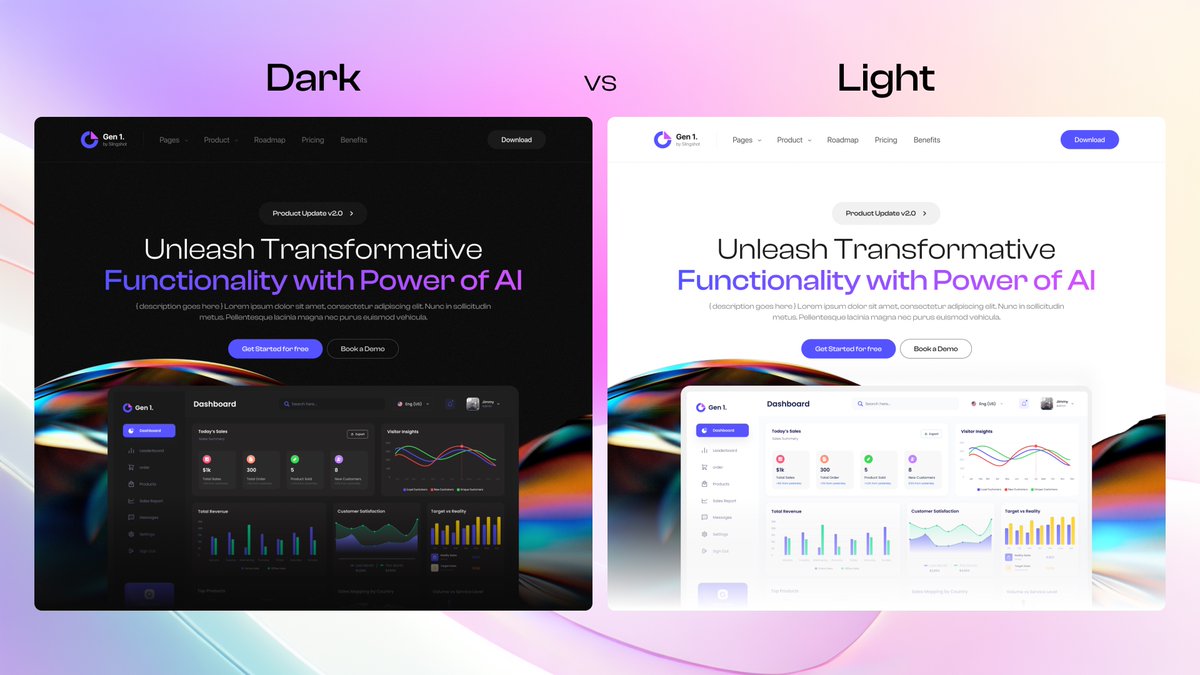 Dark vs Light ✨ Which one do you prefer & why? Drop your reasons below 👇 #uiux #uiuxdesign #design #framer