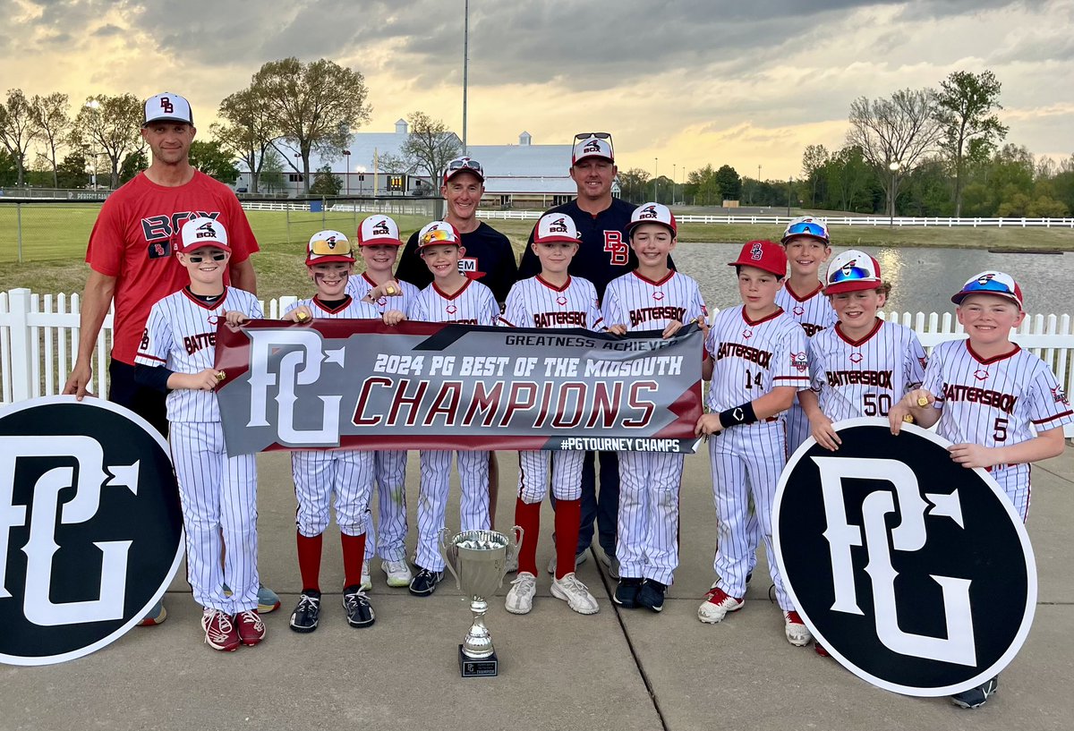 Big congrats to Batters Box 11U Red on going 4-1 and winning the championship this weekend at Snowden Grove in Southaven, MS! 🏆 #champs #reptheBox #BoxBoys @SnowdenBaseball