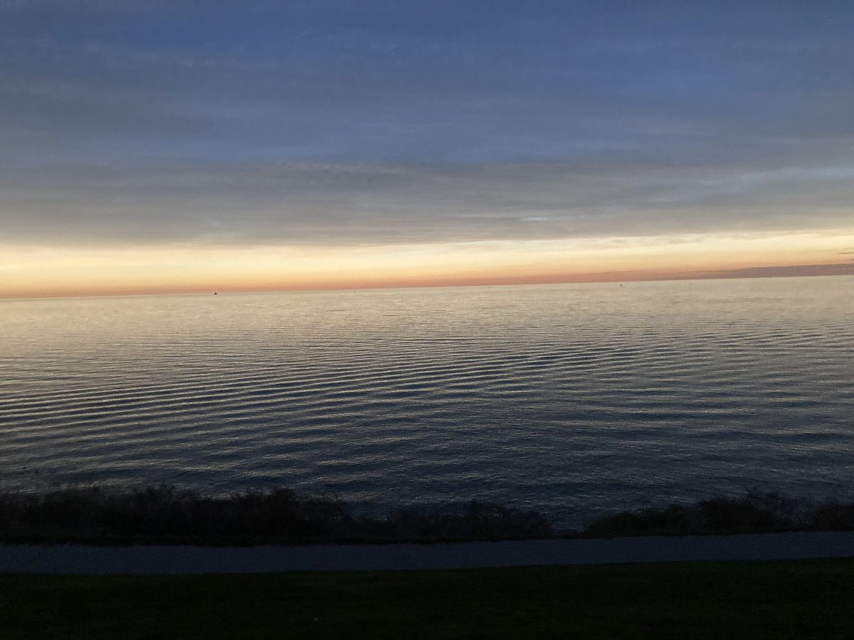 The eclipse over Lake Erie