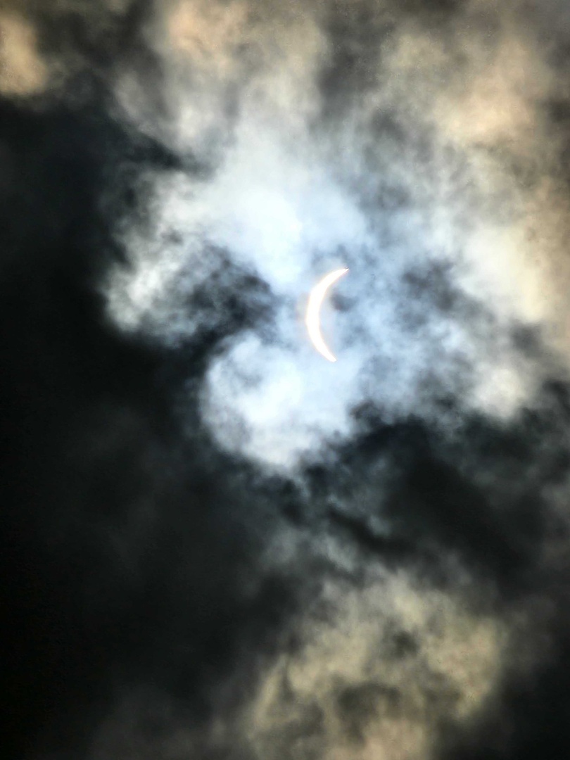 Aggie Engineering showed up and totally showed out for today's solar eclipse, even outside the path of totality. Having so many watch the amazing effect of our perfectly sized moon passing between us and the sun is just as mesmerizing looking down as it is looking up. #CVENAgs