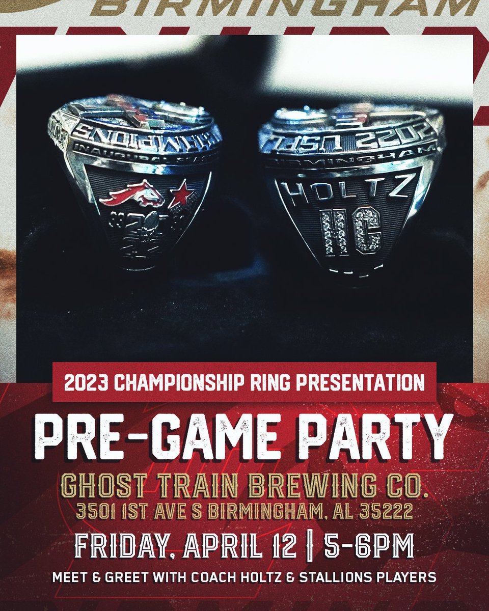 Big things in store for Friday 👀 Stop by @BrewingGhost for our '23 Championship Ring Presentation and Meet & Greet! 🐎 🍻
