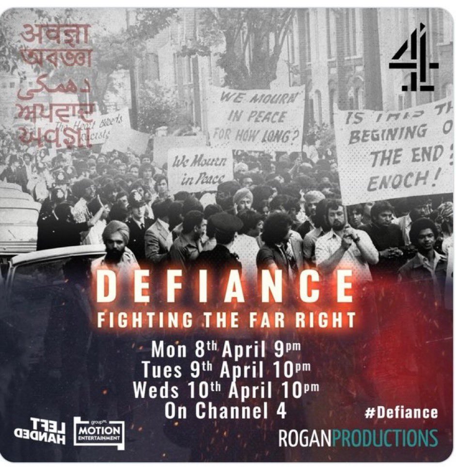 Very essential and important programming on @Channel4 right now! “One down, One Million to go”. #Defiance : Fighting The Far Right.