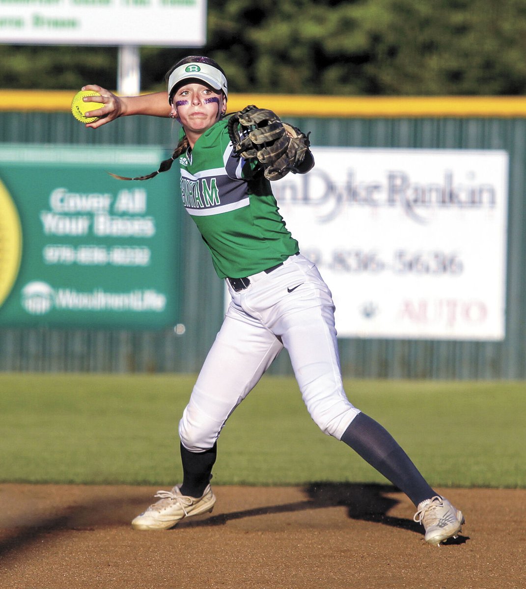 Brenham softball's stretch run continues this week off the heels of a run-rule victory at Rudder this past Friday night, where a slow start eventually led to a 10-0 win in six innings. Story from Friday: brenhambanner.com/sports/cubette…