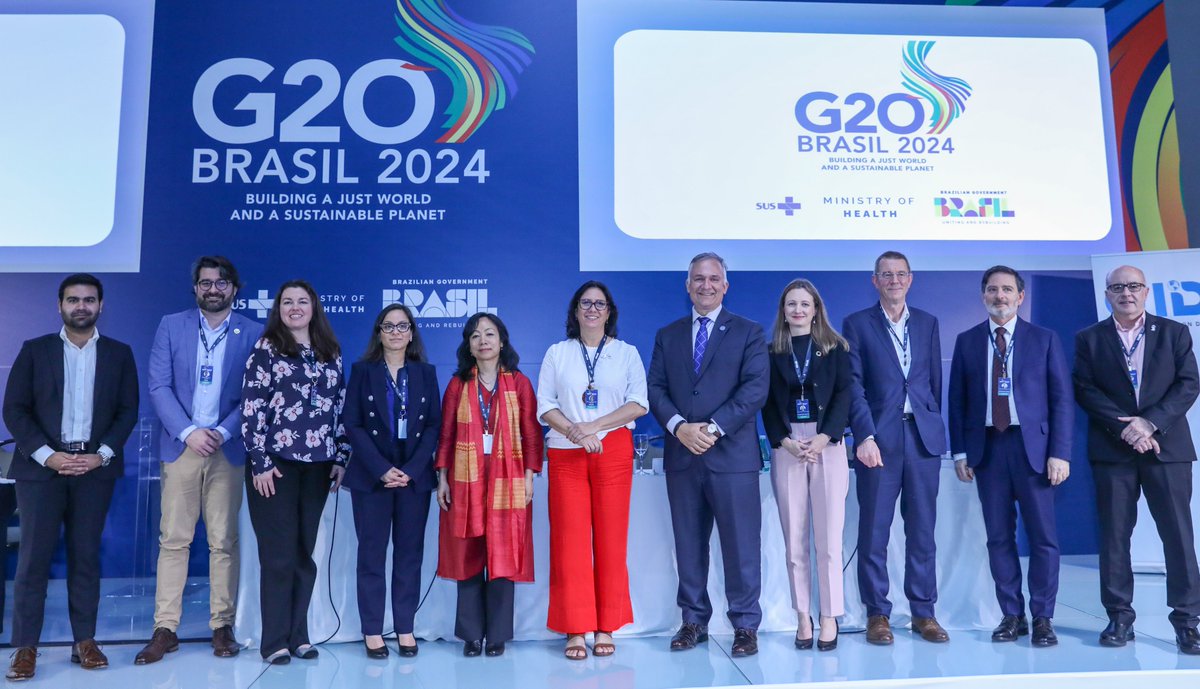 On 4/7, @govbrazil invited @PATHtweets + @DigitalSQR to host a Co-Branded event on operationalizing #GIDH at the @g20org 2nd HWG Meeting. Takeaways: ➡ G20 can help bridge the GIDH financing gap ➡ South-South cooperation on #digitalhealth is critical ➡ The time to act is now!