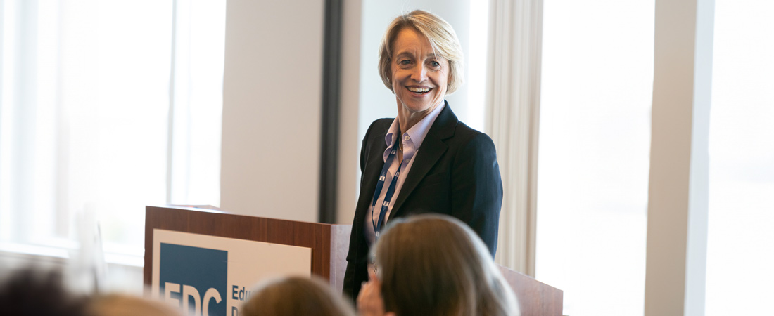 .@LiesbetSteer EDC’s President & CEO will be stepping down on 5/1, with EDC's COO Siobhan Murphy serving as interim president. We are grateful to Liesbet for her leadership during her time at EDC, as she highlighted our role in issues of global importance. go.edc.org/steer24x
