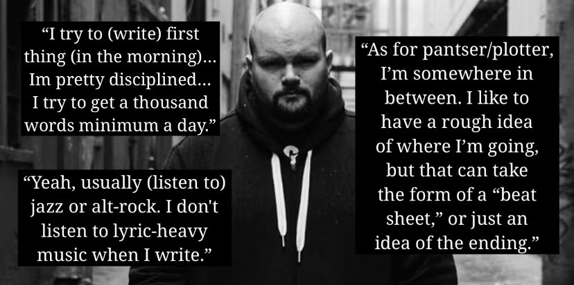 How I Write: Sam Wiebe

One of my favourite writers, and he’s got two books out this spring. Ocean Drive out first on April 20th. 

Sources of quotes: 
-The Strategic Authorpreneur Podcast
-‘Interview with Sam Wiebe: Crime Fiction Author’ by Peg Cheng
-‘20 questions w sam wiebe’