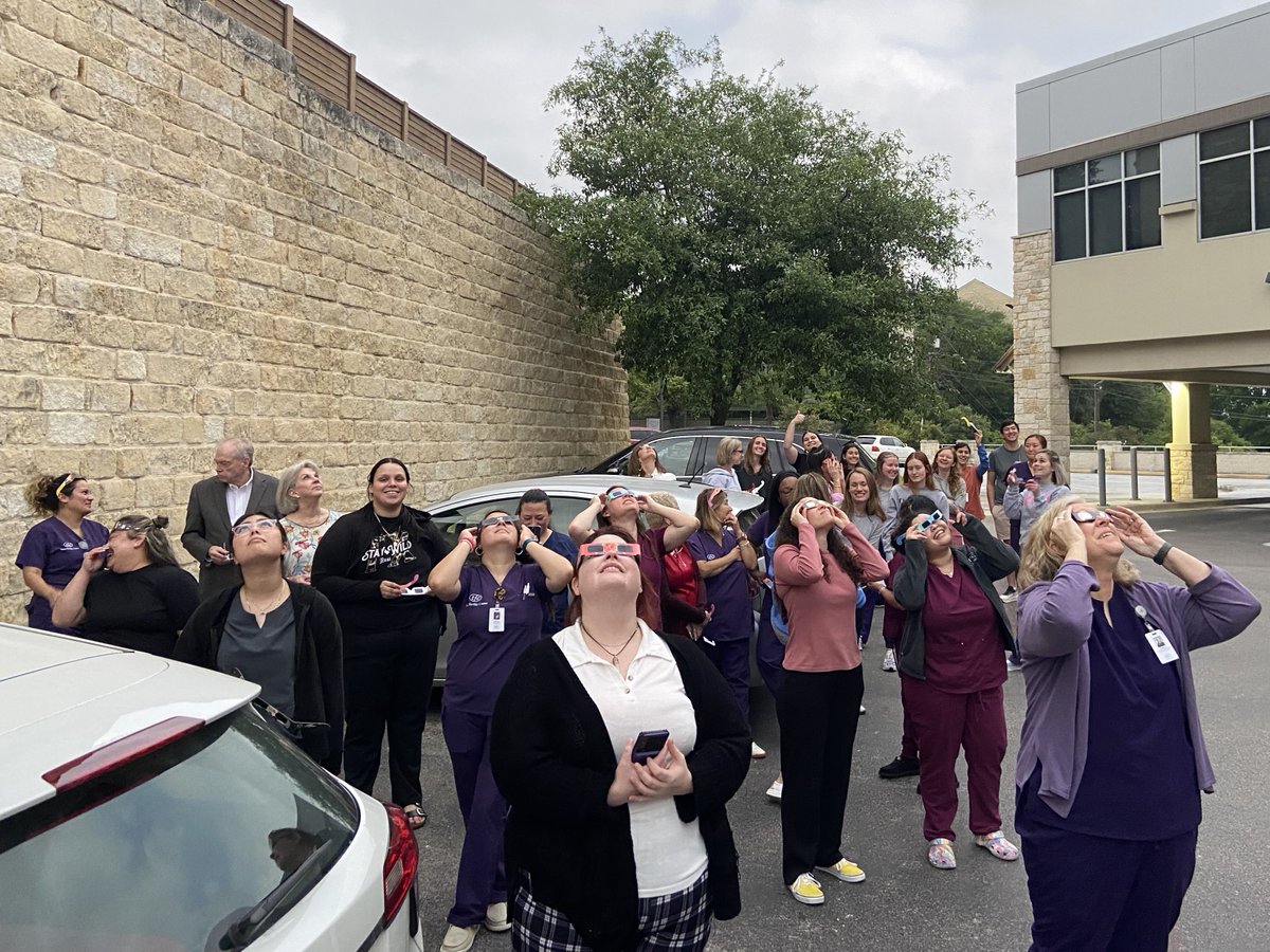 Did you catch a glimpse of the sky during today's solar eclipse? 🌒 Our Austin team sure did! It was a 'totality' amazing experience! #Eclipse2024 #SolarEclipse2024 #TotalEclipse #PathofTotality #Totality #SolarEclipse #Fertility #FertilitySpecialists #FertilityClinic #TTC #ATX