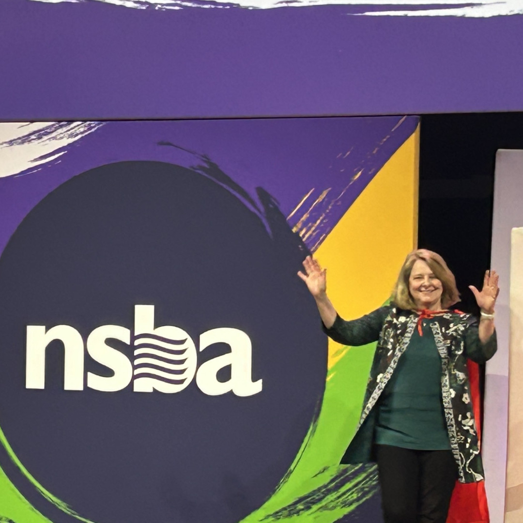 📸 Snapshots of NYSSBA President Sandy Ruffo being introduced at @NSBAPublicEd's Annual Conference in New Orleans this past weekend!