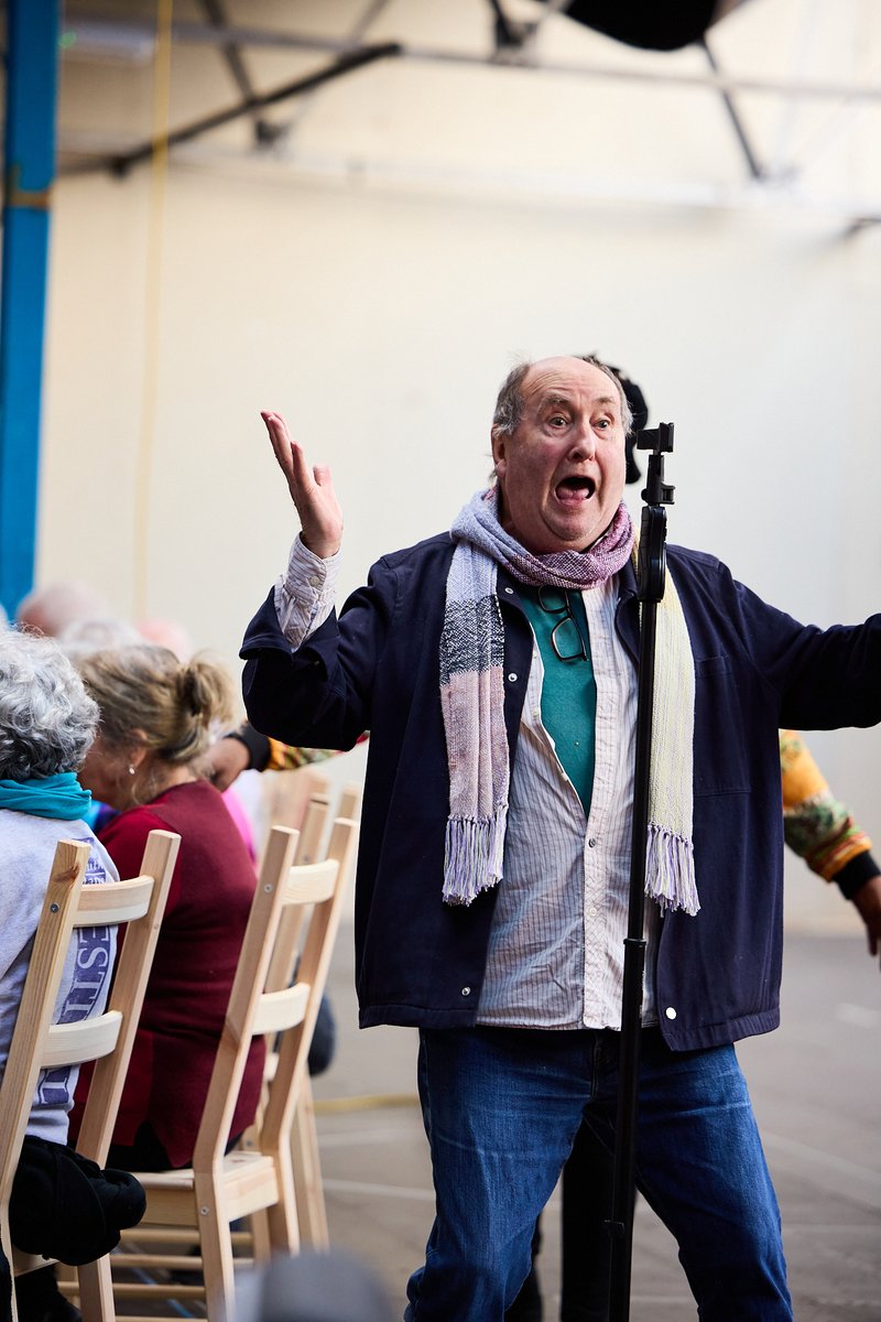 I'm enjoying rehearsals a lot - come and see us end of the month - it's going to be great #Sinfonia @LeedsPlayhouse with @OlderEnsemble leedsplayhouse.org.uk/event/sinfonia… photo David Lindsay