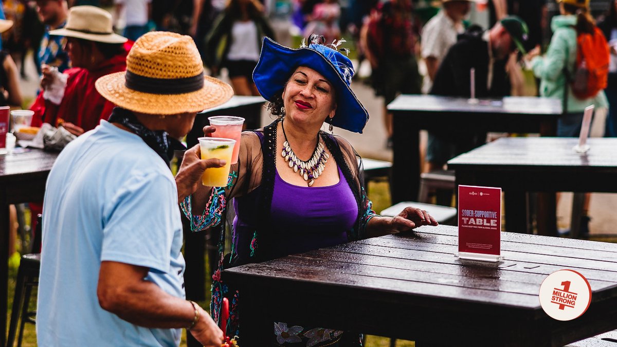 After last year’s debut, our @1MilStrong is back by popular demand. Live your best life with mocktails, and supportive community at the 1 Million Strong Retreat (located between the Ochsner Children's Tent and Shell Gentilly Stage). #JazzFest #1MillionStrong
