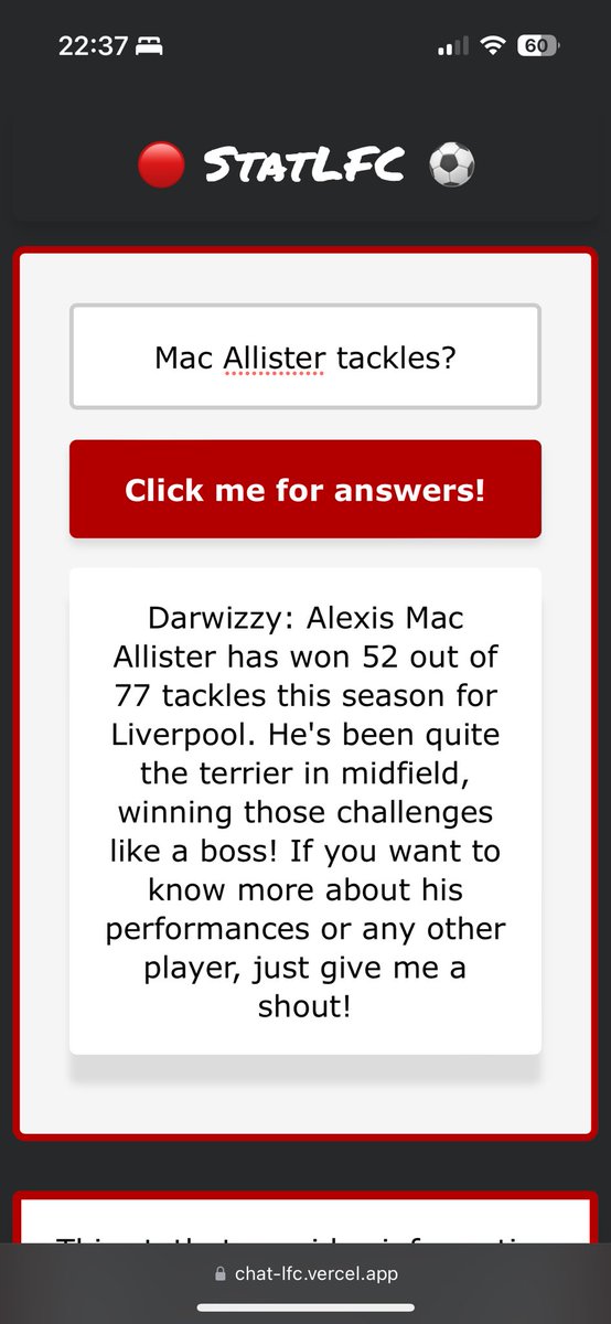 LFCChatbot's tweet photo. @LFC Is right, lad 🇦🇷 https://t.co/zy4u5OirYR