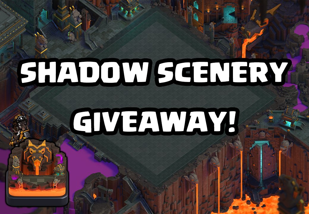 It's been a while but I've finally uploaded a new video!  youtu.be/vNjKUWUEli0?si…

To celebrate this long overdue upload I'm giving away a Shadow Scenery! 

Like ❤️ and retweet 🔁 to enter! 

Winner will be announced Friday 12th April! Good Luck!
#GiftedBySupercell #ClashOfClans