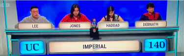 Supporting @imperialcollege in memory of my Ceylon Tamil gfather, an alumnus of mid-30s where he met my English gmother. Congratulations to both teams & @amolrajan! So pleased to see a question on beloved Fauré correctly answered by Lee! 😊@StevenIsserlis #universitychallenge