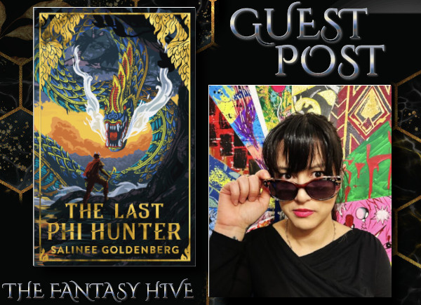To celebrate the release of her debut novel THE LAST PHI HUNTER, Salinee Goldenberg joins us to discuss the 5 books that impacted her writing Stay tuned for news at 4pm on how you can win a copy! Read more: tinyurl.com/2ec5v4mc @salgo @angryrobotbooks