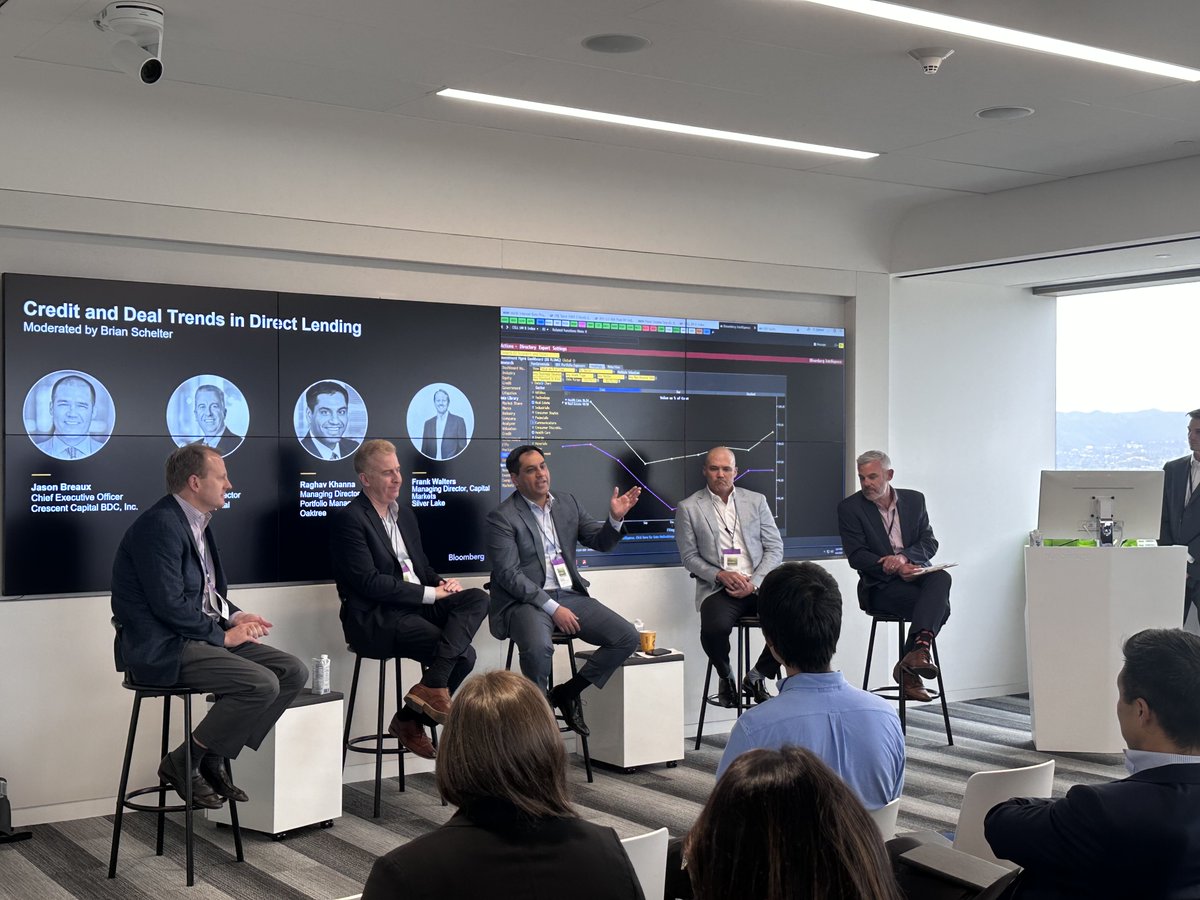 Raghav Khanna, Co-Portfolio Manager for Oaktree’s Strategic Credit platform, recently joined a discussion on credit and deal trends in #directlending moderated by #Bloomberg’s Brian Schelter.