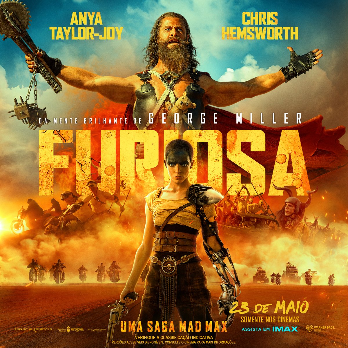 Nasce a Fúria. #FuriosaFilme: Uma Saga Mad Max - 23 de maio, SOMENTE NOS CINEMAS.