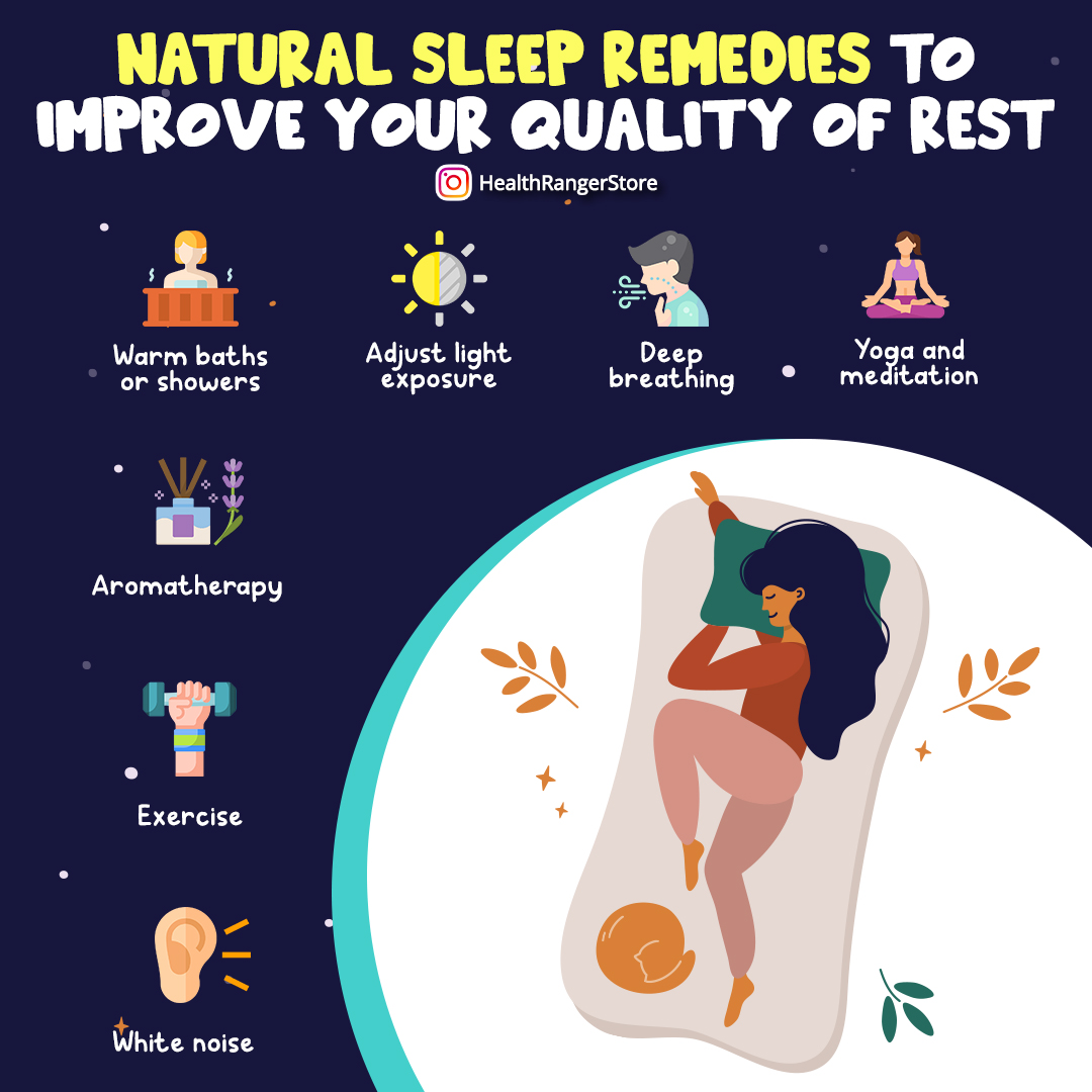 Natural Sleep Remedies to Improve Your Quality of Rest #naturalremedies #sleepquality #meditation #exercise #aromatherapy #deepbreathing #healthylifestyle #goodnightsleep