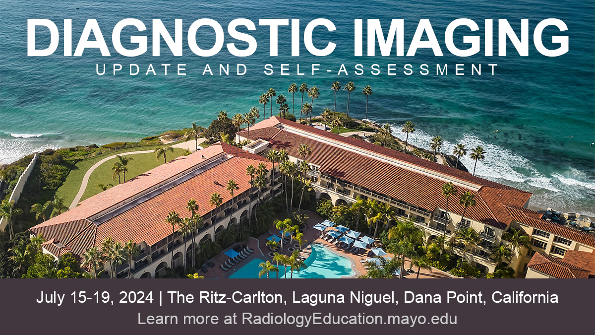 Experience the perfect blend of #RadEdu and coastal luxury at Mayo Clinic's Diagnostic Imaging Update course, hosted at The Ritz-Carlton, Laguna Niguel. Secure your spot today! #MedEd #RadRes #CME mayocl.in/3TMP3CZ @MayoRadiology