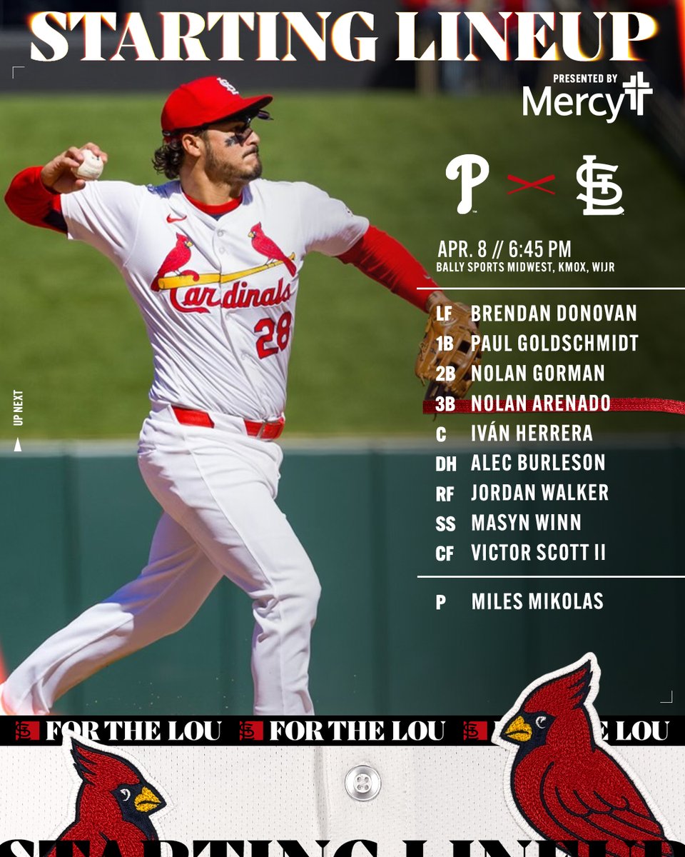 Updated lineup for tonight's game #ForTheLou