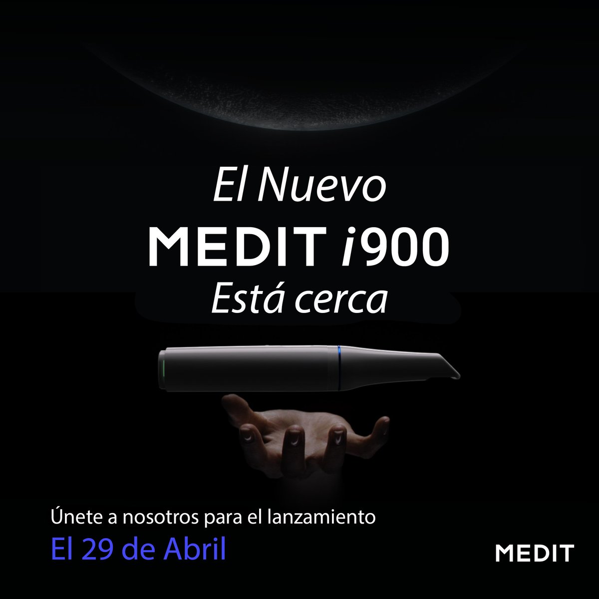 ⏺ El nuevo Medit i900 ya casi está aquí

🔵 Únete a nosotros el 29 de abril para el lanzamiento global y sé el primero en revolucionar tu práctica dental.

✔Regístrate ahora para conocerlo: hubs.la/Q02s4yLS0

#Mediti900 #Intraoralscanner #MeditIOS #DigitalDentistry