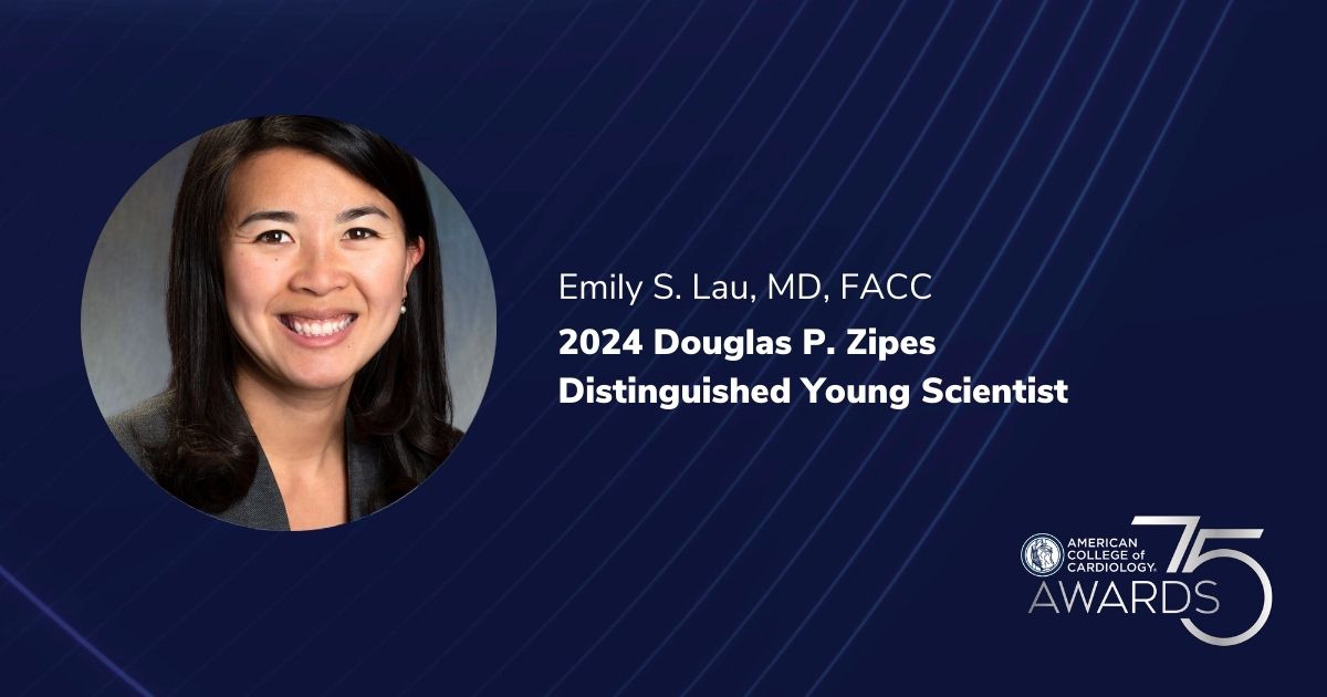 We are proud to honor Dr. Emily Lau @emilyswlau with this year's Distinguished Young Scientist Award for her work centered on how biologic sex differences contribute to the pathogenesis of CVD in women. Congratulations Dr. Lau! 🎉 bit.ly/3U6IkoM #ACC24