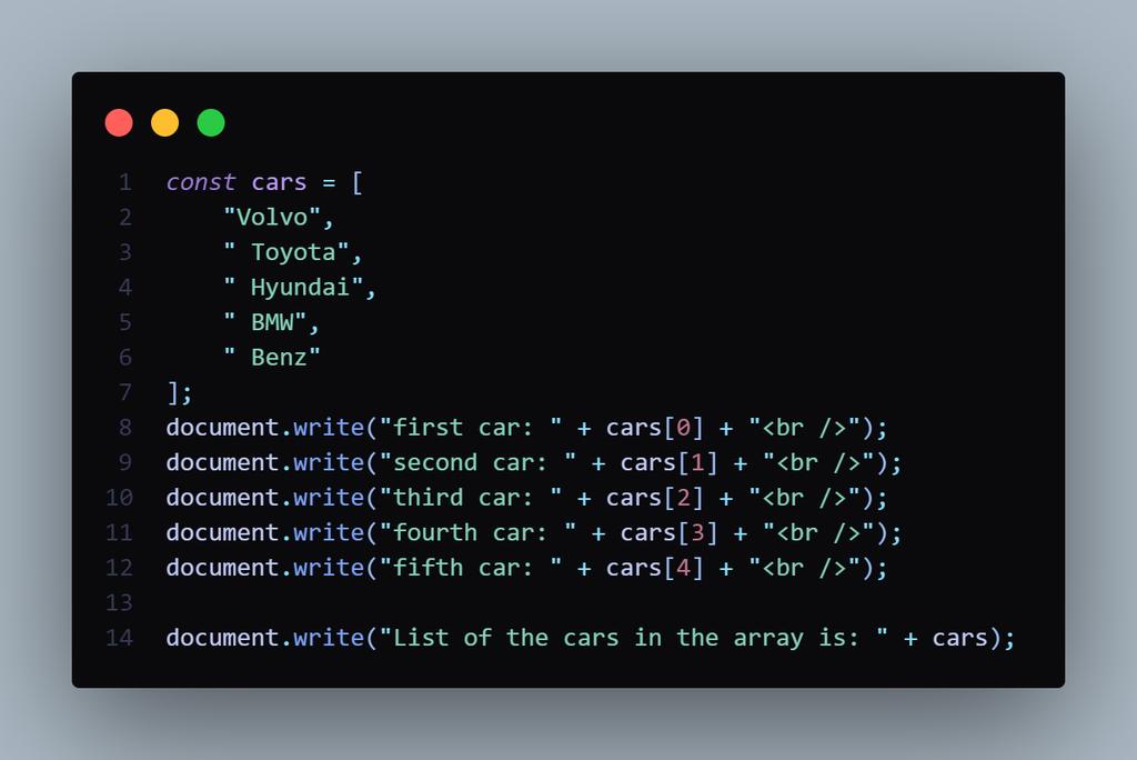 victor_es17's tweet image. Day 9 of #100dayofcoding
Basic arrays in Javascript
#frontenddevelopment
#tech
#webdev
#javascript
#slyyv17
