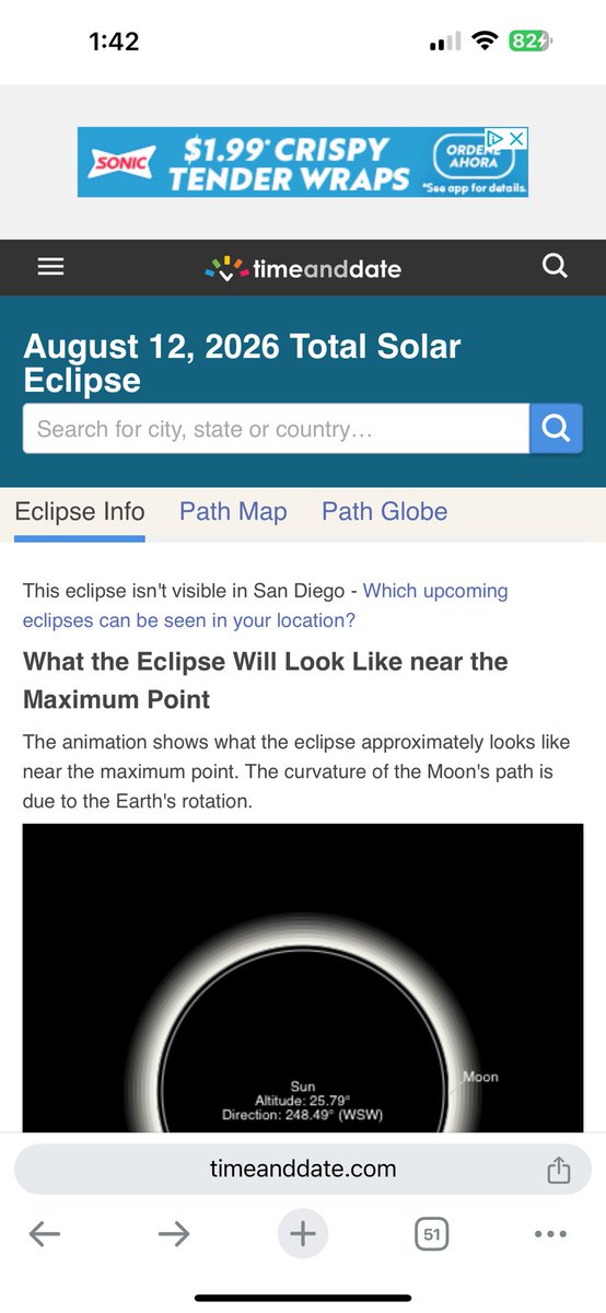 Holy fuck!!!! The next total solar eclipse is on my 33rd birthday visible from Europe. My life path number is 33, which is a master number, and supposedly the most powerful of all…. I’m in shock. Not to mention the numbers are all divisible by each other. How the fuck did this…