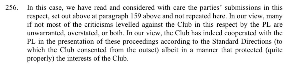 Further proof of an agenda driven process by the PL to punish Everton without any regard for fairness and transparency. “In our view, many if not most of the criticisms levelled against the Club in this respect by the PL are unwarranted, overstated, or both.”