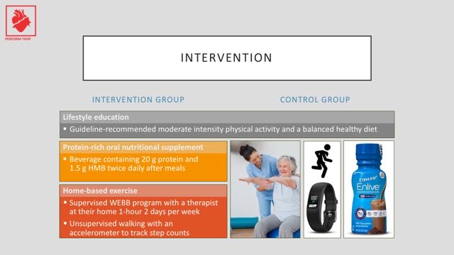 FrailtyMD's tweet photo. 📢 Top line results from the PERFORM-TAVR trial presented today at #ACC late breaking clinical trials💥

12-week home exercise + nutrition intervention meaningfully improved physical performance in frail TAVR patients

TAVR alone (usual care) not so much…Take home: treat the heart AND the frailty to optimize outcomes in this population

@SandraLauck @nicolo_piazza @anita_asgar @TheRakeshArora @JessicaForcillo @rosie_fountotos @spaziano @KouzRemi @hwijeysundera @thaiscoutinhoCV  @mwrich45 @brophyj @dan_matlock @CIUSSS_COMTL @CIHR_IRSC