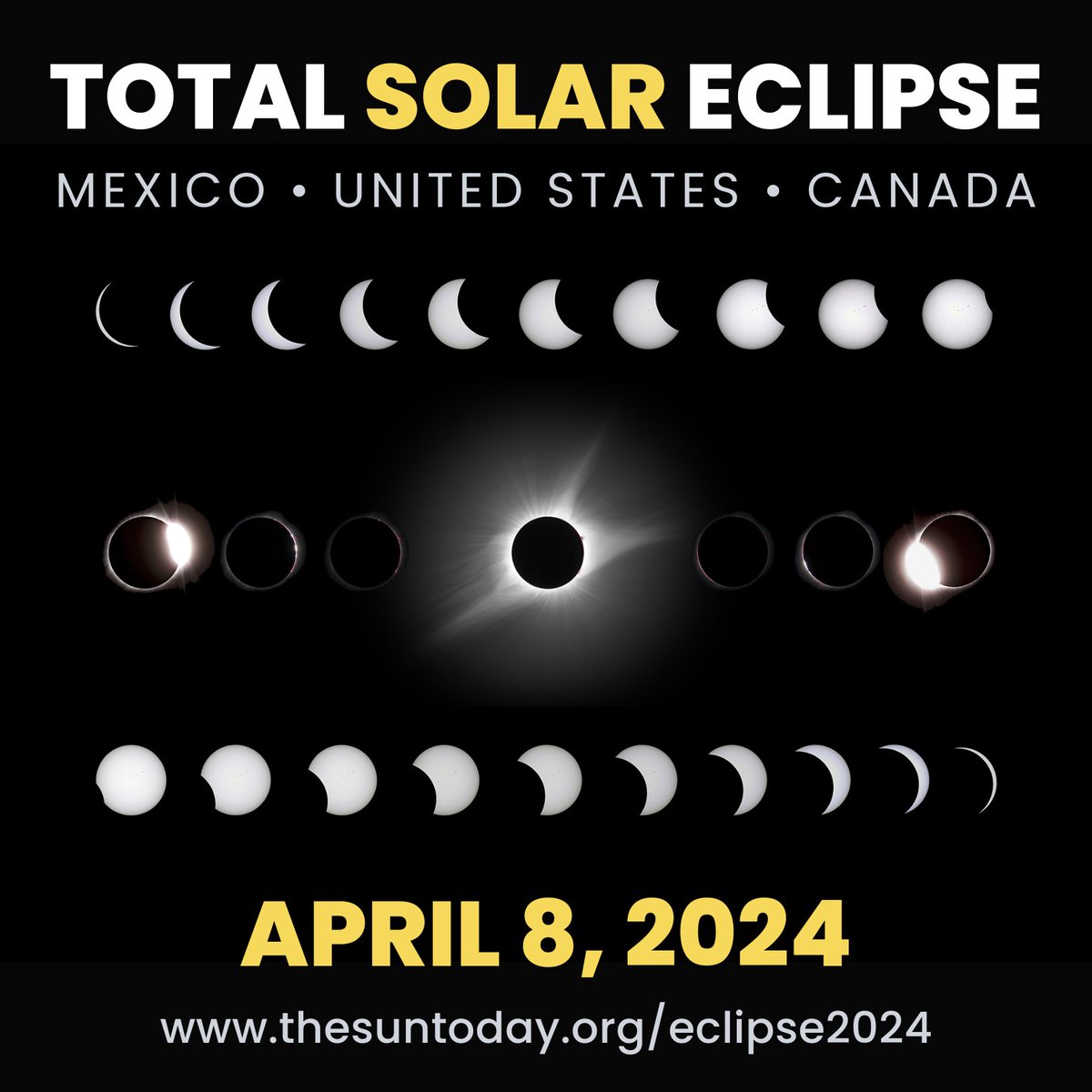 🌞🌚🌎 The eclipse has ended 20:52 UTC/4:52 EDT🤩🥳 More at bit.ly/2024TSE