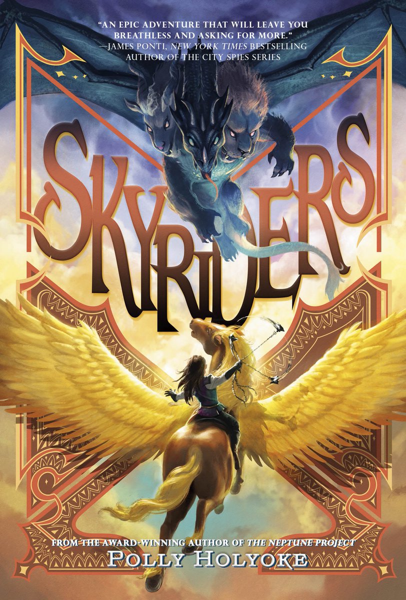 SQUEE! The paperback of my MG fantasy SKYRIDERS, recently named to the Colorado and Ohio state lists) is releasing tomorrow! #mglit #kidlt #mgfantasy