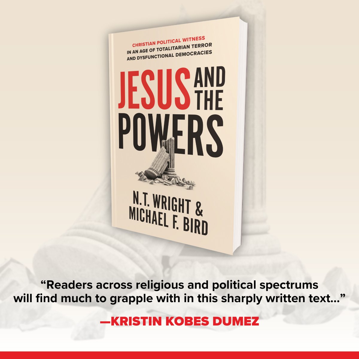 I'm very grateful to Kristin Kobes Du Mez for her endorsement of Jesus and the Powers, which I've co-authored with Michael Bird. I encourage you to get a copy of the book today. @kkdumez