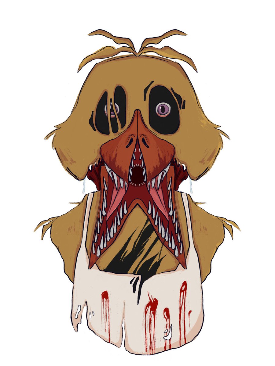 A nightmare chica design

#FNAF #fnaffanart #fnafart #fnaf4 #nightmarechica #art