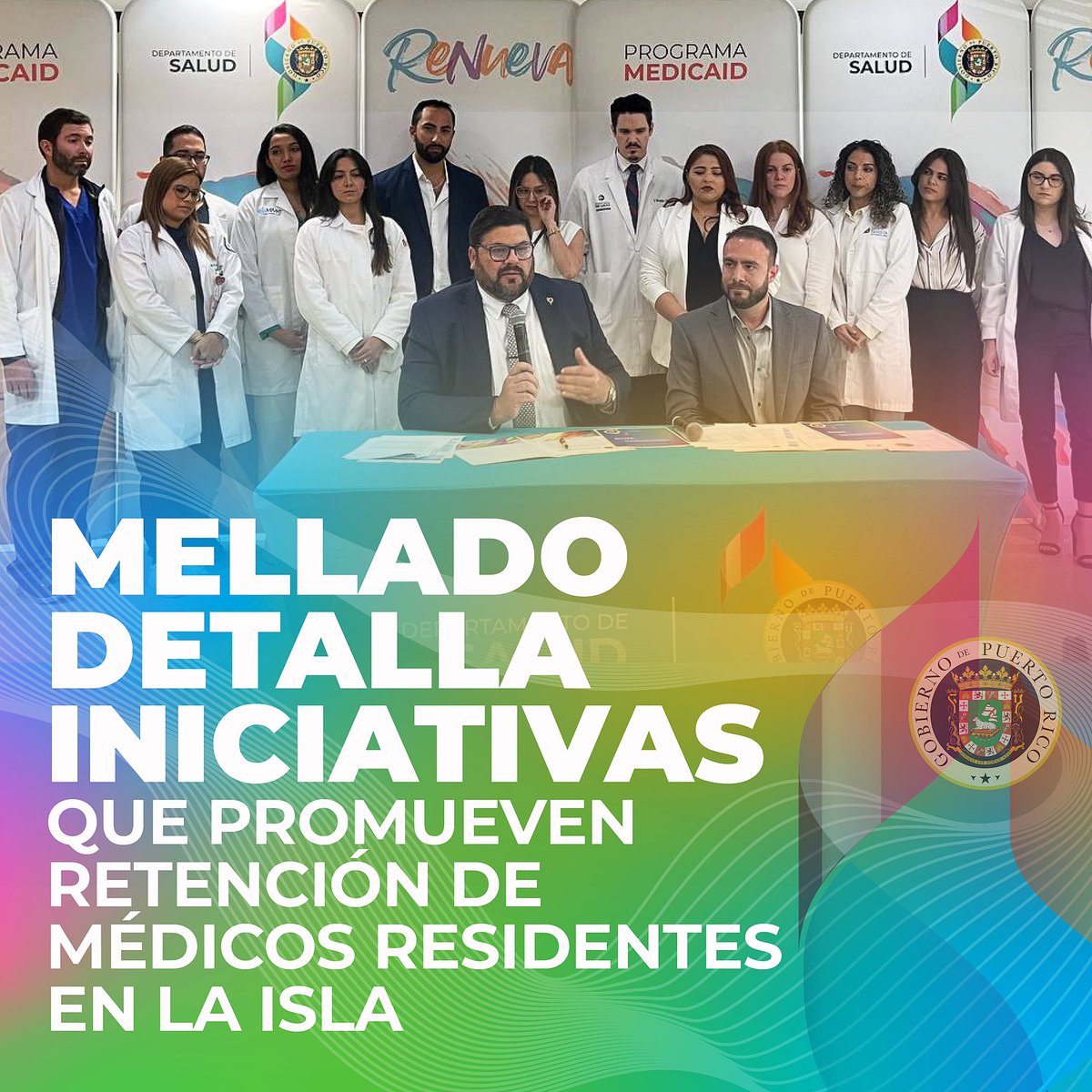 Mellado detalla iniciativas que promueven retención de médicos residentes en la Isla Lee el comunicado de prensa aquí: bit.ly/3JcFCYI