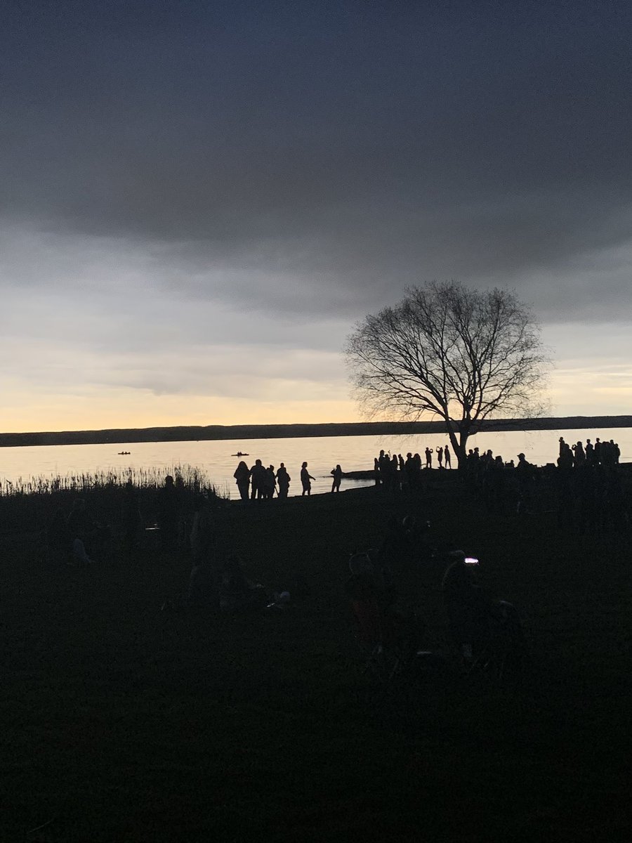 Totally overcast in Seneca Falls, NY for the total eclipse. Still pretty cool.