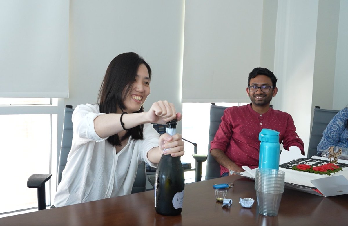 BrunerLab's tweet image. Join us in congratulating Wen-Ting Chen for successfully defending her dissertation on probing alternate linkage chemistries and the structure characterization of microviridin-based cyclic peptides! We&apos;re proud of your determination and hard work!