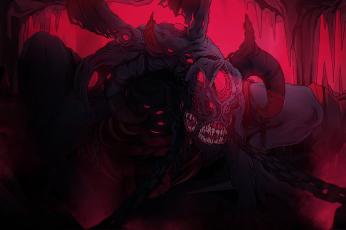 coravidae's tweet image. OuO Scarlet King redraw 

#horror #art #scp #illustration #fanart