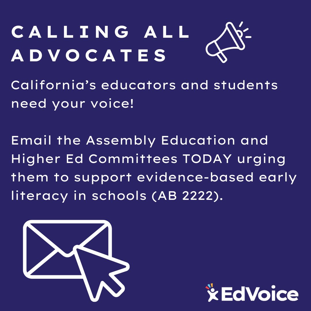 With only 4 in 10 third-graders reading on grade level it is time for comprehensive early literacy reform. #AB2222 (Rubio) is the best path forward to close the reading achievement gap in California. Act Now: secure.everyaction.com/KzYEK-day0aSL-… #EarlyLiteracyMatters #RightToRead