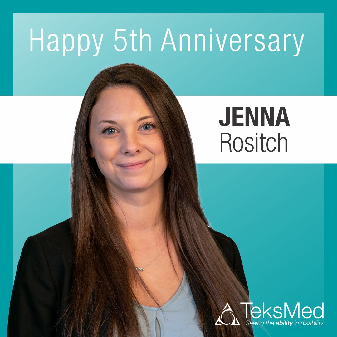 Happy Teksiversary! Five years ago today, TeksMed had the fortune of welcoming Jenna Rositch to the family. Over the course of her five years with TeksMed, Jenna has demonstrated exemplary passion and skill in everything she does.