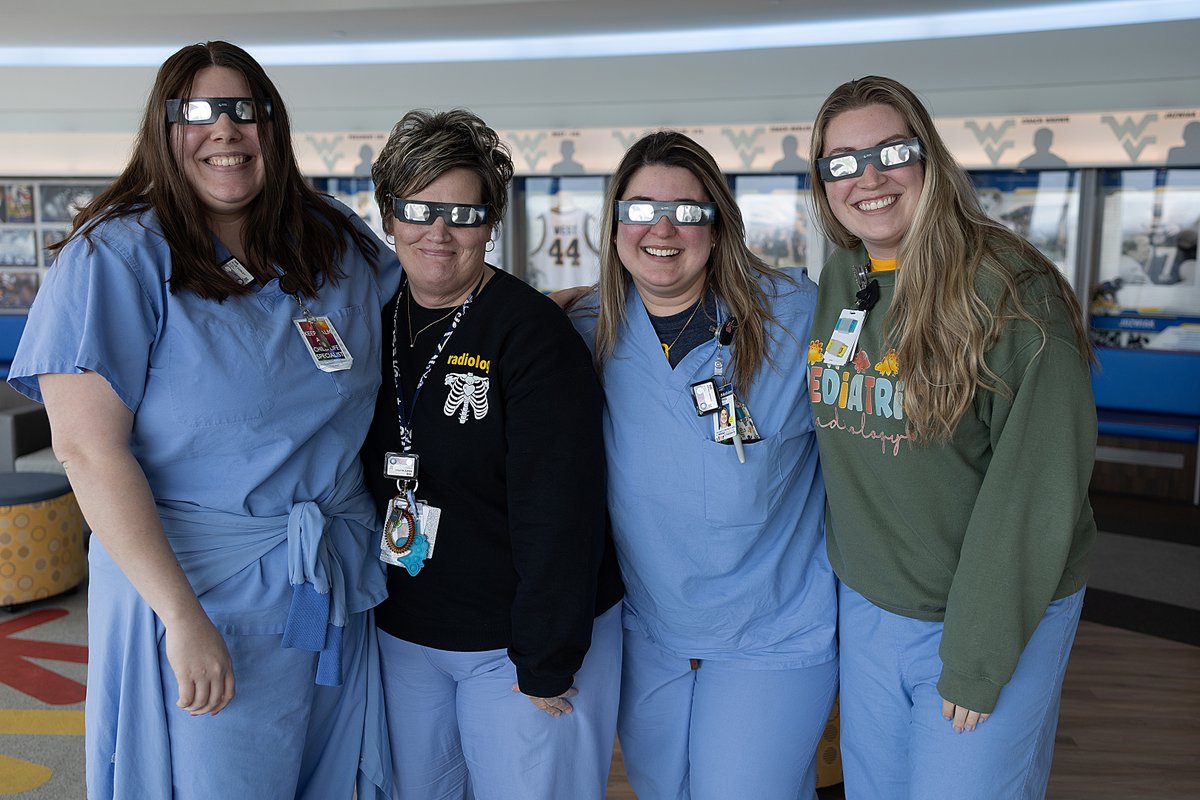 We had an out of this world time watching the solar eclipse! Thanks to the National Center for Children's Vision and Eye Health and their supplier WebEyeCare for keeping us safe with these special glasses. #wvukids #teamchildrens #solareclipse