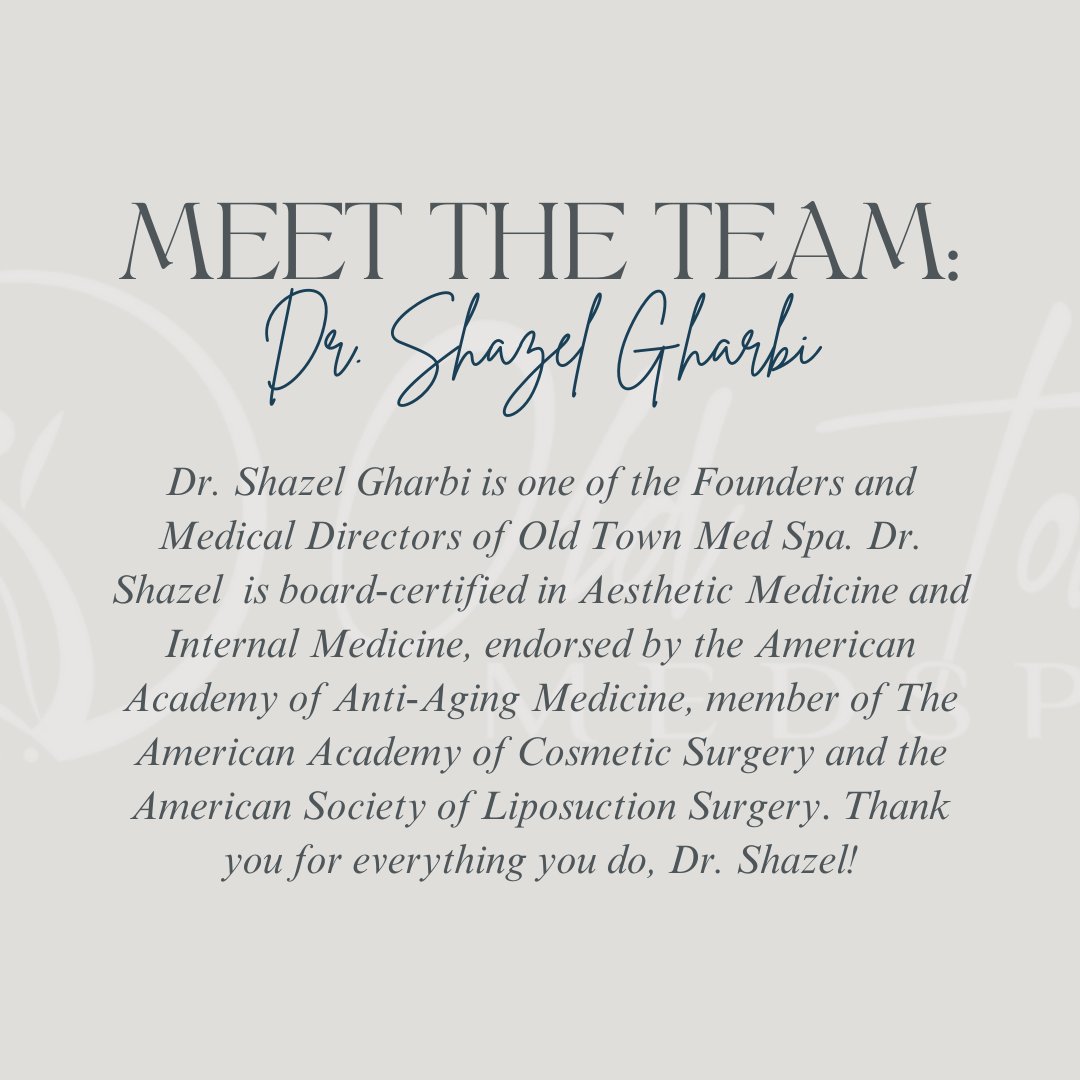 Our staff feature of the week, Dr. Shazel Gharbi! Dr. S is known for providing amazing body contouring results, whether it’s Renuvion, Aveli cellulite, or non-surgical BBLs. Thank you for everything you do, Dr. S!

#cosmeticsurgeon #aveli #nonsurgicalbbl #bodycontouring