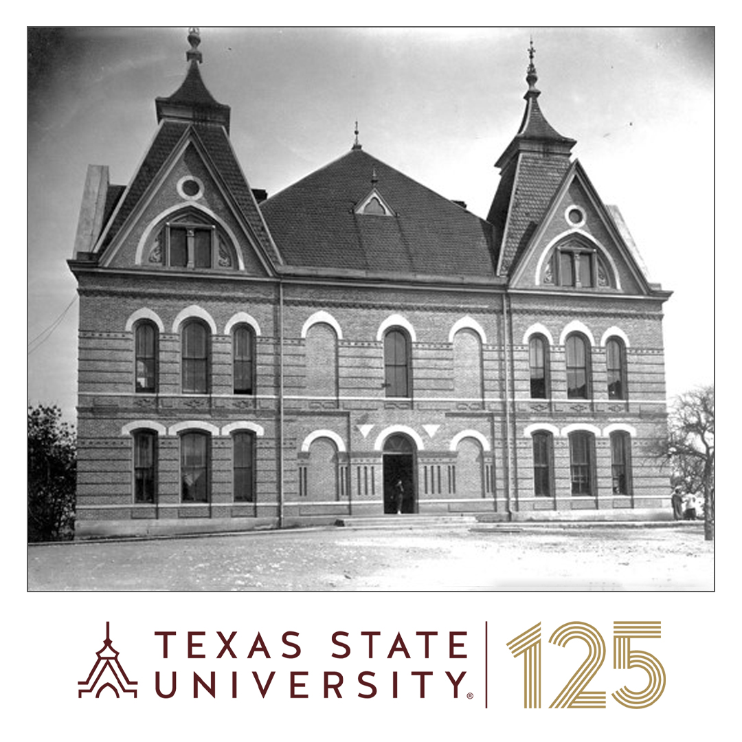 It's National Libraries Week! As we approach the university's 125th anniversary, we'll showcase the history of TXST libraries. The 1st campus library was located in a single room on the 1st floor of Old Main. It opened in Fall 1903 for 303 students. #txst #nationallibrariesweek