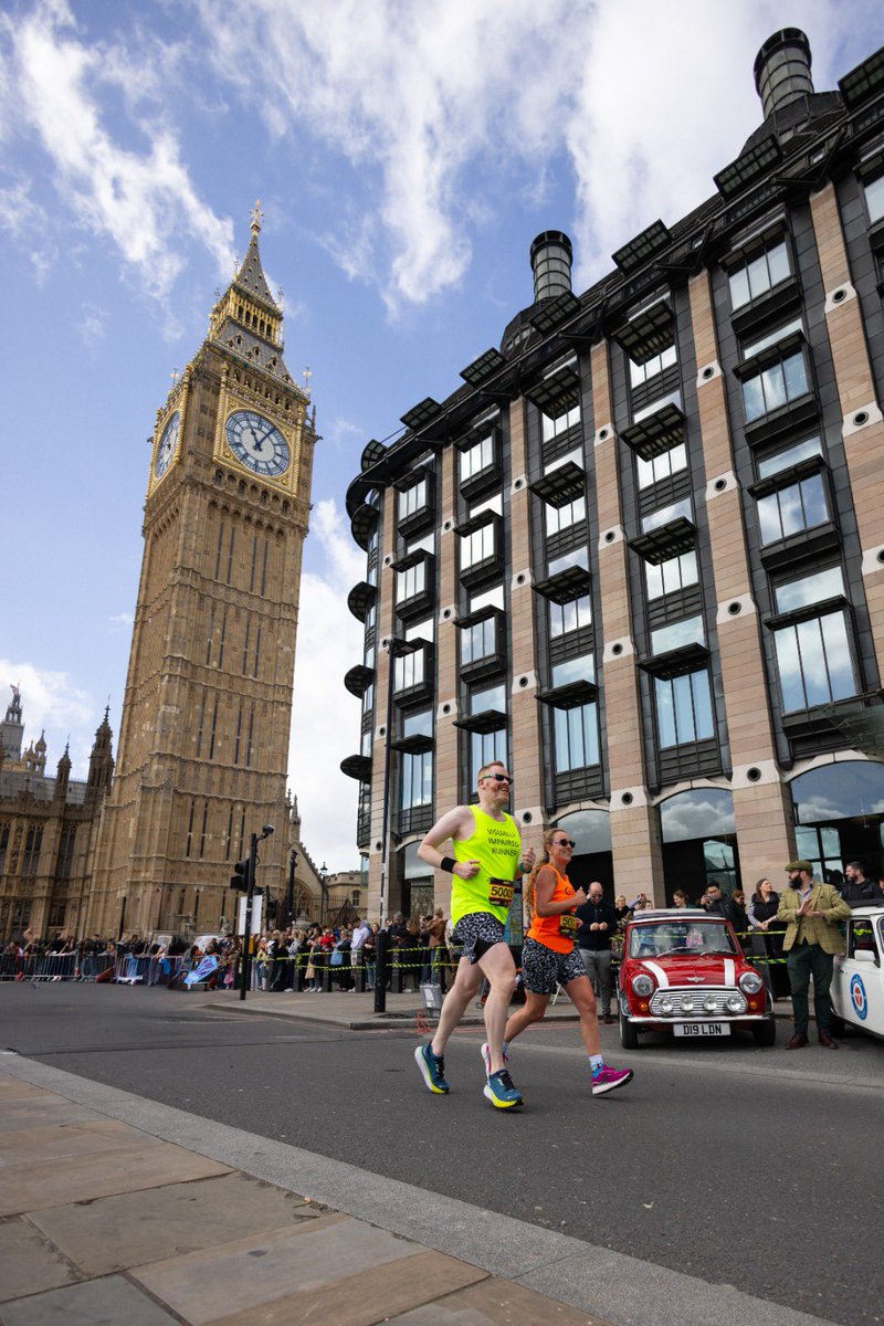 Sharondarke's tweet image. I did 195 running and walking miles in March. Very proud of Suzie too for completing 100 miles, many on her bike.
👣👣👣👣

And then yesterday at London Landmarks Half marathon where I did my first race as a guide runner. 

 #guiderunner #footprints #footprintsbabyloss #twinloss