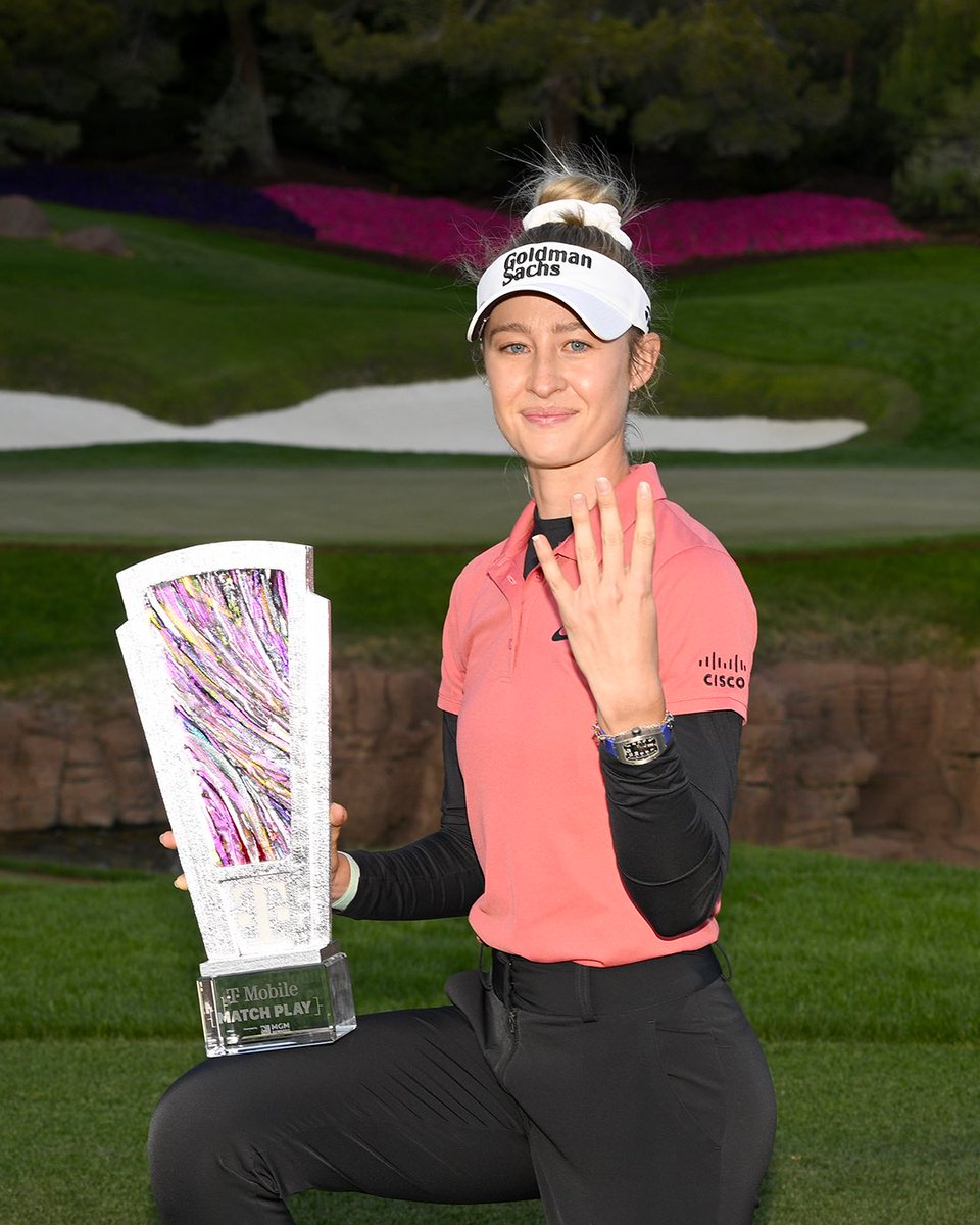 Four not 'fore' for @NellyKorda ! The American world number one has won yet another successive LGPA trophy, this time in Texas. #RichardMille